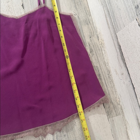 Zadig & Voltaire Silk lace camel Cami tank -‎ medium - Picture 9 of 9